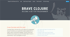 Desktop Screenshot of braveclojure.com
